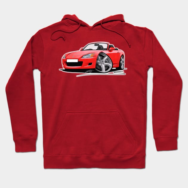 Honda S2000 Red Hoodie by y30man5